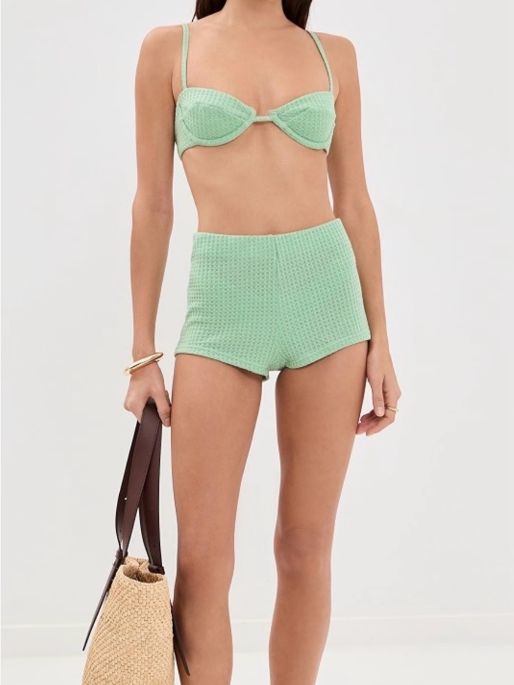 Peixoto Mint Green Waffle-Knit Two-Piece Set